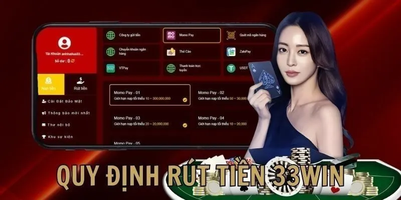 Chú ý thêm khi thực hiện tạo lệnh giao dịch rút tiền 33WIN